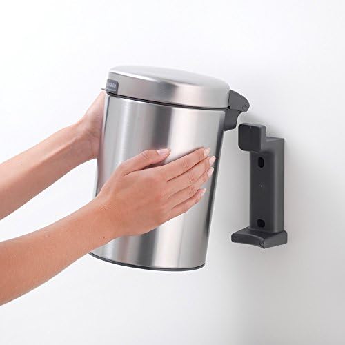 Brabantia 115523 Wall Mounted Bin newIcon, 3 Litre, Metal, White