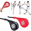 winwon-Taekwondo-Kick-Pads-Target-Durable-TKD-Kicking-Targets-Training-Paddles-Double-Strike-Pads-for-Kickboxing-and-Karate-Training-Style-2Blackred2-pcs Taekwondo Kick Pads, Target Durable TKD Kicking Targets Training Paddles, Double Strike Pads for Kickboxing and Karate Training (Style 2,Black+red,2 pcs)