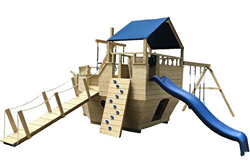 GHL Products Amish Made Pirate Ship Outdoor Play-set Kit