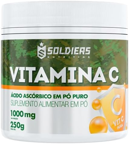 Vitamina C - Ácido Ascóbico 250g - 100% Puro Importado - Soldiers...