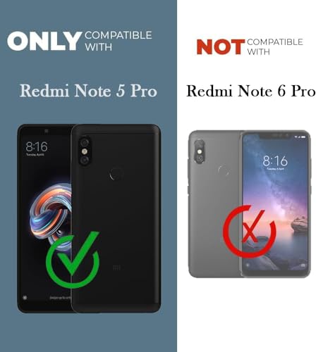 Image of JANAK RAJ 2mm Anti-Skid Dust Plug - Crystal Clear Transparent Back Case Cover Compatible with Xiaomi Redmi Note 5 Pro | Best Camera Protection | Inbuilt Slim Anti-Slip Grip | Ultra Slim - Clear