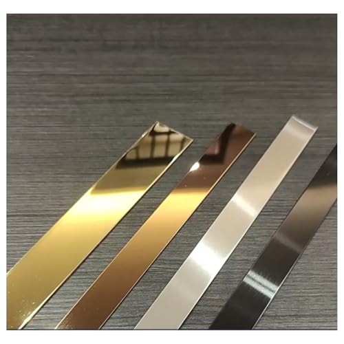 WZERHO Flexible Zierleiste Selbstklebend Wandleisten Selbstklebend Zierleisten,Spiegelstreifen Selbstklebend,für Wand,Spiegel,Möbeldekor Schwarz 5m