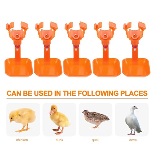 Abreuvoir automatique à tétines MAGICLULU en plastique haute densité pour volailles, lot de 10 - 8