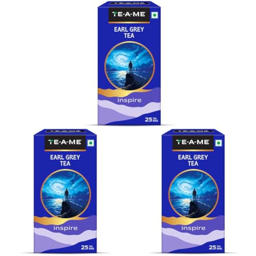 Image of TE-A-ME Earl Grey Tea Bags - 25 Pcs | Earl Grey Tea (Pack of 3)