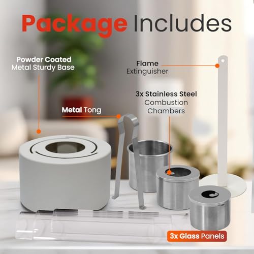 Tornado Lareira de mesa para ambientes internos e externos – Lareira de mesa para reuniões – Queimad