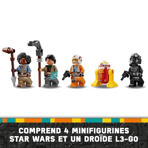 LEGO Star Wars 75393 TIE Fighter et X-Wing à Combiner - Jeu de Construction avec 2 Vaisseaux Spaciaux - 4 Minifigurines & Figurine de Droïde - Cadeau Original pour Garçon dès 9 Ans & Fans