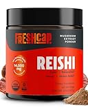 Picture of FreshCap Mushrooms Reishi Mushroom Powder 14,000mg - Organic Mushroom Extract Supplement Powder, Ayurveda Nootropic Red Reishi Supplement Blend (60 Servings)