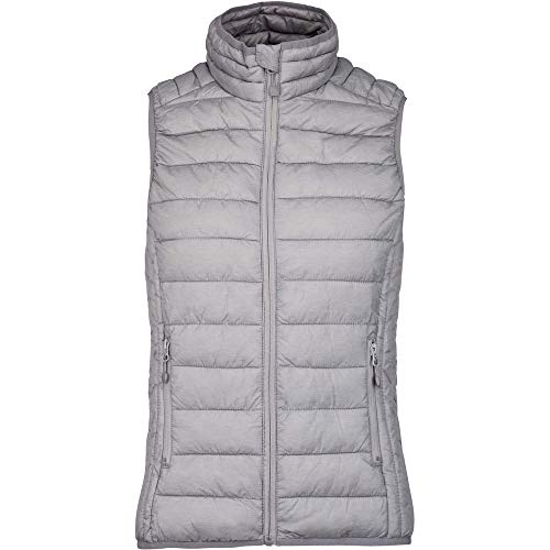 Kariban Quilted Lightweight Sleeveless Bodywarmer with Zip Pockets - Marl Silver, XL