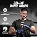 Hayabusa Deluxe Boxing Hand Wraps for Men and Women MMA, Kickboxing and Muay Thai - Blue, 180