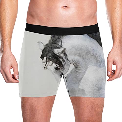 Bóxer para hombre Vnurnrn con estampado de caballo en pack de 2 calzoncillos 2