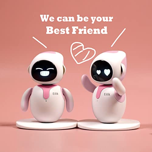 ENERGIZE LAB Eilik – Touch Interactive Toys, Cute Robot Pets with Abundant Emotions. Idle Animations&Mini-Games, Unique Gift for Girls & Boys. Support Update.(Blue + Pink Combination) by ENERGIZE LAB - Image 2