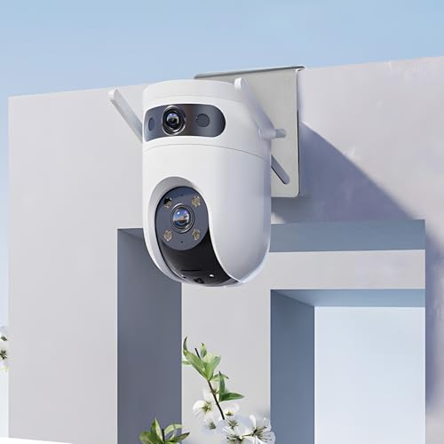 DGMI Dachrinnenhalterung aus Edelstahl mit Anti-Rost-Schrauben,ohne Bohr-Installation,Solar-Sicherheitskamera-Halterung,kompatibel mit Eufy Security SoloCam S340/E30 Überwachungskamera