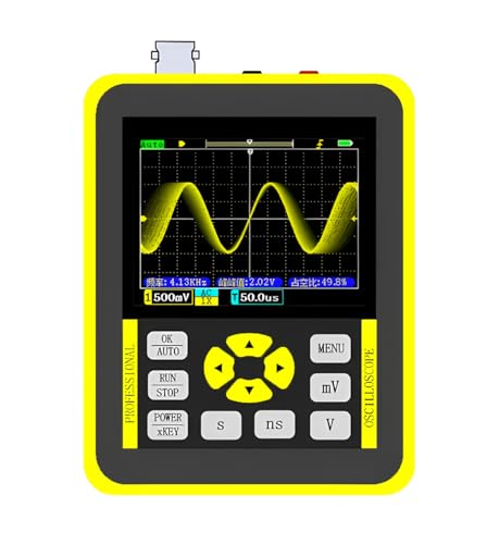 Oscilloscope numérique portable 120MHz ZEEWEII DSO1511G jaune écran 2,4 pouces