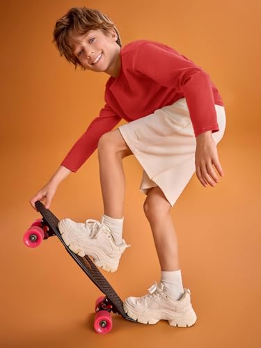 Image of Haloumoning Kids Boys Long Sleeve Crewneck T-Shirts Tee Tops 5-14 Years