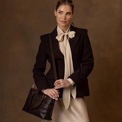 Bolso de cuero genuino para mujer - Time Resistance miniatura 3