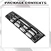 HECASA Front Grille Compatible with 1992-1997 Ford Bronco F-150 F-250 HD F-350 Replacement for FO1200172 F6TZ8200AAA 104-01450A Bumper Grill Assembly Painted Black