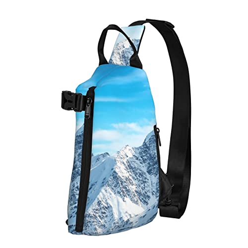 Sac à bandoulière Mountain Sunny Sky avec imprimé exclusif pour le sport et le voyage