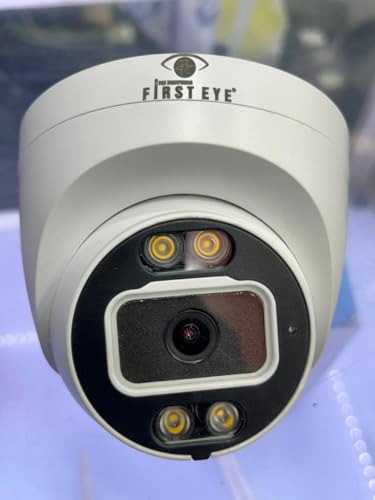 Image of First Eye 5MP IP Security Camera FE-247, 3.6MM Fixed Lens, Colour Day and Night Vision, Outdoor Surveillance, Wall Mount, White