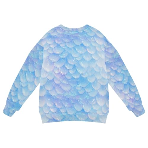 JUNZAN dragon Scales Shimmering Little Girls Hooded Sweatshirt Crewneck Boys Sweat Shirt Party 4T2
