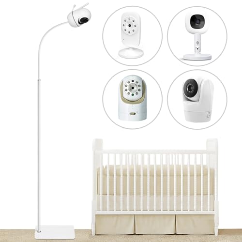 Image of 67" Adjustable Height Baby Monitor Floor Stand Holder Compatible with Hellobaby HB6560/HB6550/Pro/HB65/HB66/HB248,ANMEATE,Infant Optics DXR-8 Pro,eufy,Nanit Pro Smart Baby Monitor & Flex Stand