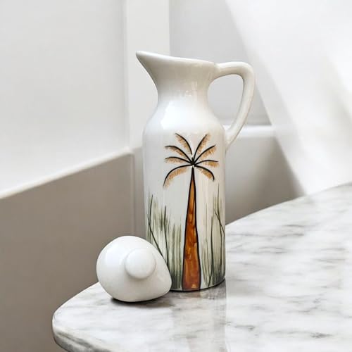 Image of MALAIKAH Ceramic Oil Dispenser Khajur Pack of 3 for Kitchen, Dining, Gifting, Home & Kitchen Decor