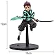IFHDO Demon Slayer Figuren, Demon Slayer Figur Modell Anime Actionfiguren Demon Slayer Anime Sammlung Modell Spielzeug Statue Dekoration Zubehör Figur Kuchen Dekoration(18cm)