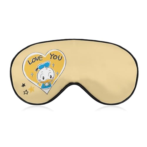 ドナルドダック アイマスク 睡眠アイマスク 目隠し 睡眠用 安眠グッズ 遮光 軽量 通気性 寝る時マス ク昼寝/仮眠/旅行に最適