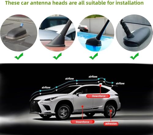 Antena de aleta de tiburón para Mercedes Benz GLC Coupé C253 2017-2022 2