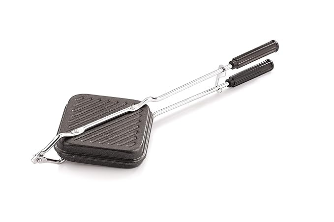 Garden Of Arts Premium Non-Stick Grill Sandwich Toaster - Make Delicious Sandwiches in Minutes | Long-Lasting Double-Coating Non-Stick Layer | Sandwich Griller and Toaster Black-image-32