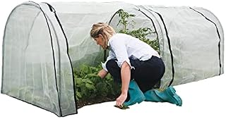 Haxnicks Grower Frame Micromesh Cover | (Frame Sold Separately) | Mini Greenhouse Micromesh Cover, Fine Netting, Transparent - 300 x 100 x 100 cm, FTUN010103
