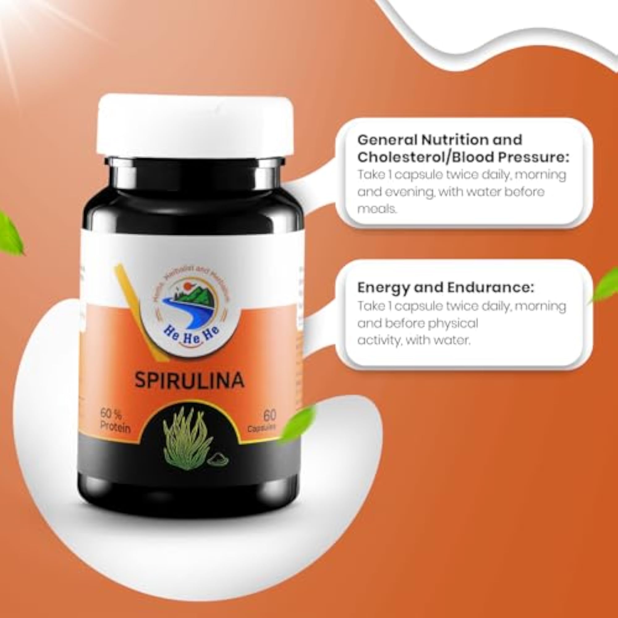 Spirulina Capsules, 120 Capsules