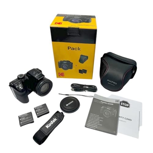 Kodak Câmera Digital Pixpro AZ426 (Kit com câmera AZ425 + 2 Baterias + Case) – 20MP, 42x Zoom Óptico, Full HD - Imagem 8