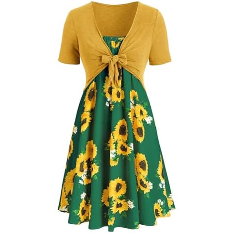 Flutter Sleeve Summer Dress for Women Cover