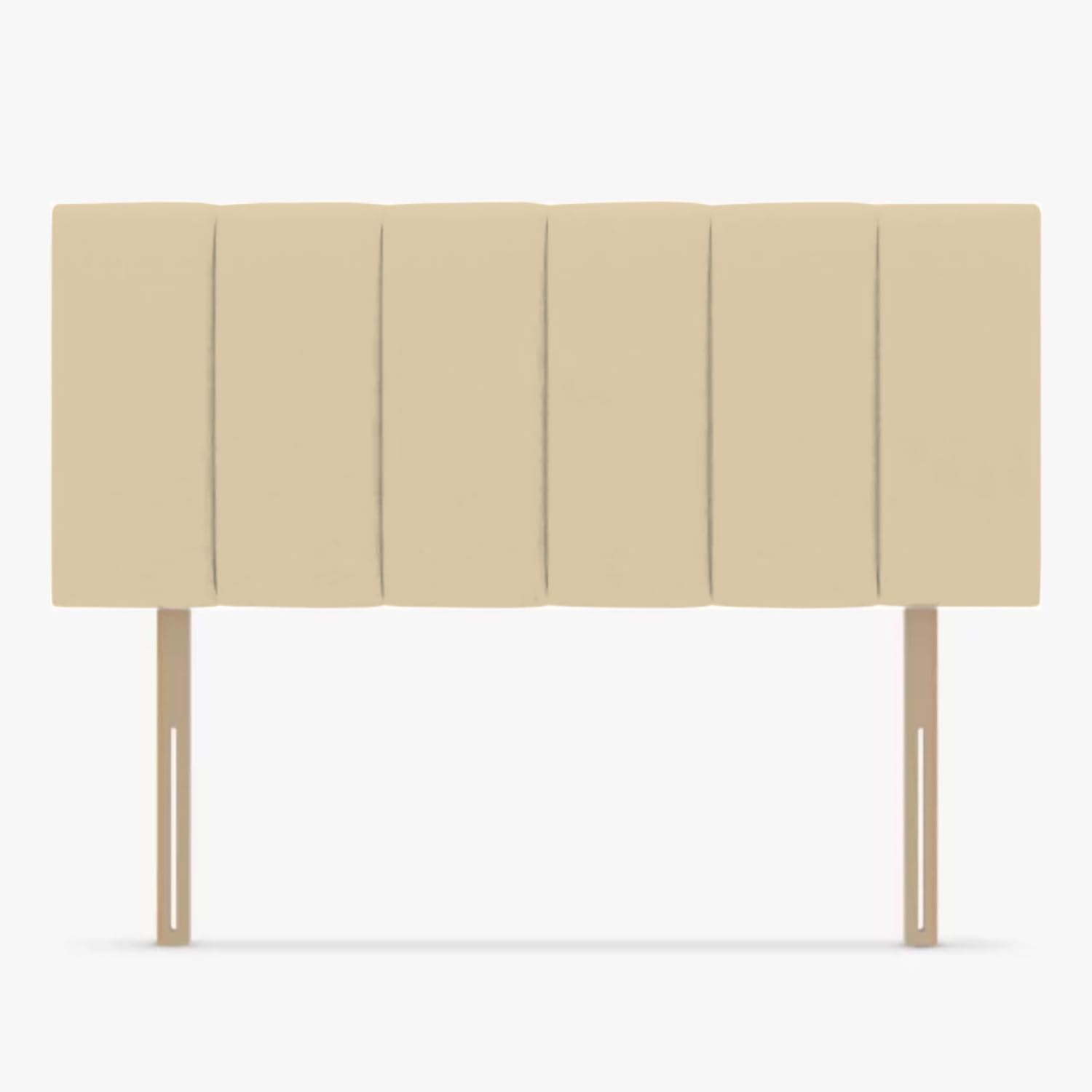 Ariyah Collections Adjustable Height Lined Double Headboard 4.6Ft | Plush Striped Double Headboard For Divan Bed | Luxury Bedroom Velvet Large Head Board (4.6Ft, Mink)