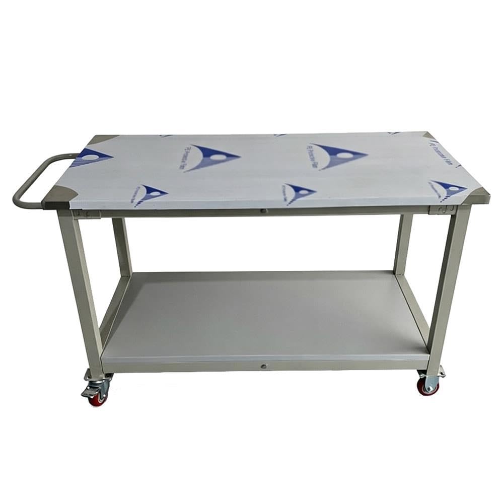 Carrello Multiuso Ruote, Tavolo da Lavoro in Acciaio Inox