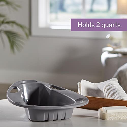 Mckesson Stackable Bedpans, Plastic, Graphite, 2 Qt, 250 Lbs Weight Capacity #TOP4