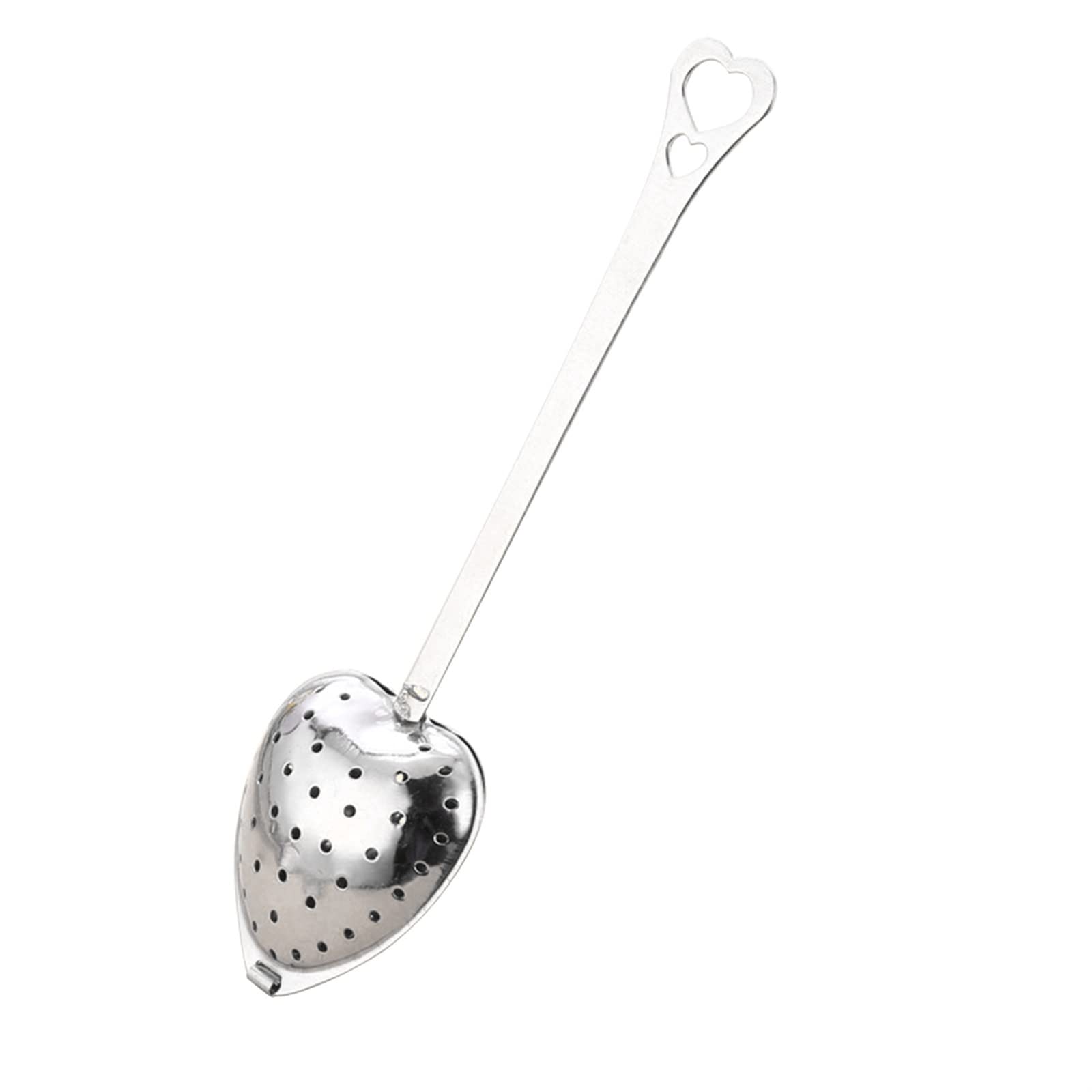 Colador de té, utensilios de cocina en forma de corazón, cuchara de té de acero inoxidable, filtro de té, utensilios de cocina