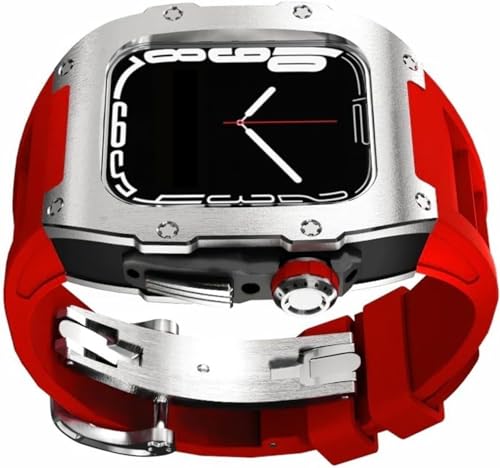 Bracelet anti irritation caoutchouc fluoré titane Apple Watch