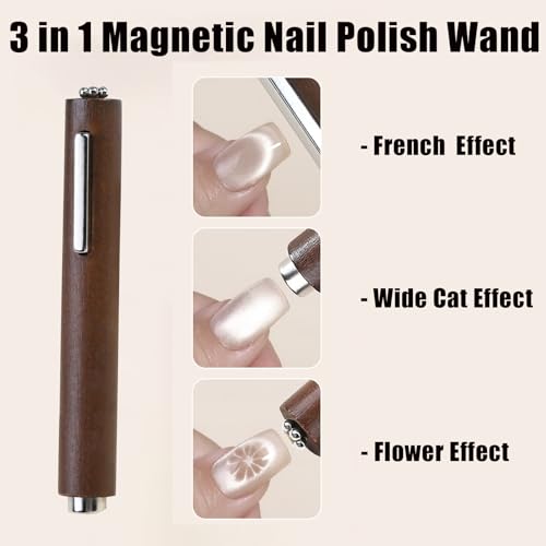 Image of 3 in 1 Cat Eye Magnet for Nails Double-Head Magnet Wand | Multi-Function Nail Magnet, Strong Magnetic, Magic Cat Eye Nail Tools, For Nail Art Decoration