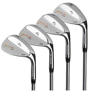 Pinemeadow Golf Men’s Pre 4 Wedge Set, Right Hand, Steel, Regular, 52, 56, 60, 64