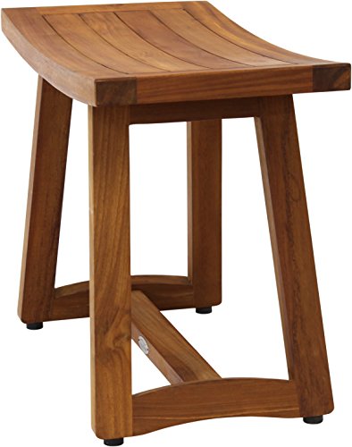 Aquateak Patented 24" Asia Buru Teak Shower Bench #TOP7