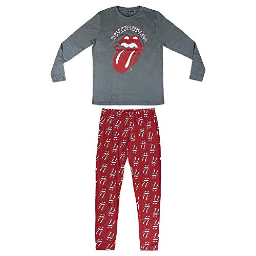 CERDÁ LIFE'S LITTLE MOMENTS Largo AC/DC Conjuntos de Pijama, Gris (Gris 13), S para Hombre