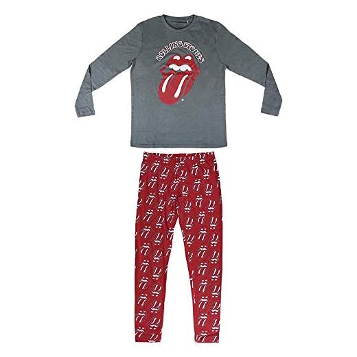 CERDÁ LIFE'S LITTLE MOMENTS Largo AC/DC Conjuntos de Pijama, Gris (Gris 13), S para Hombre