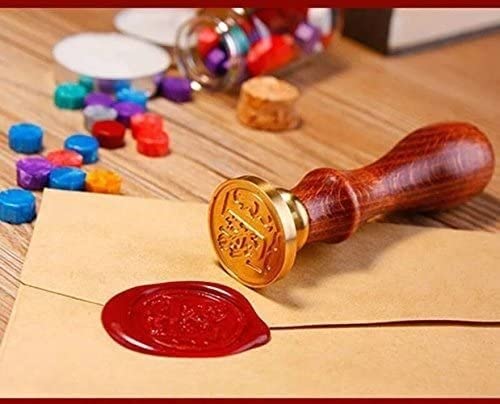 Pieczęć woskowa, woskowanie, Monogram pieczęć woskowa pieczęć wosk do topienia łyżka świeca zestaw drewnianych pudełek zaproszenie na ślub kartka świąteczna pakowanie prezentów stacjonarne wiadomość l