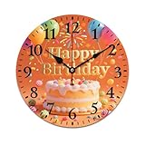 Funzionamento silenzioso e affidabile: questo orologio da parete Cake & Balloon Joy presenta un meccanismo a batteria davvero silenzioso che garantisce un ambiente tranquillo perfetto per camere da letto o uffici. Come orologio a batteria, richiede solo una batteria AA per prestazioni affidabili e senza ticchettio (batterie non incluse)