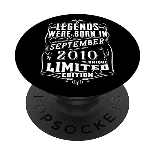 Cumpleaños Septiembre 2010 Edición Limitada Regalo Vintage PopSockets PopGrip Intercambiable