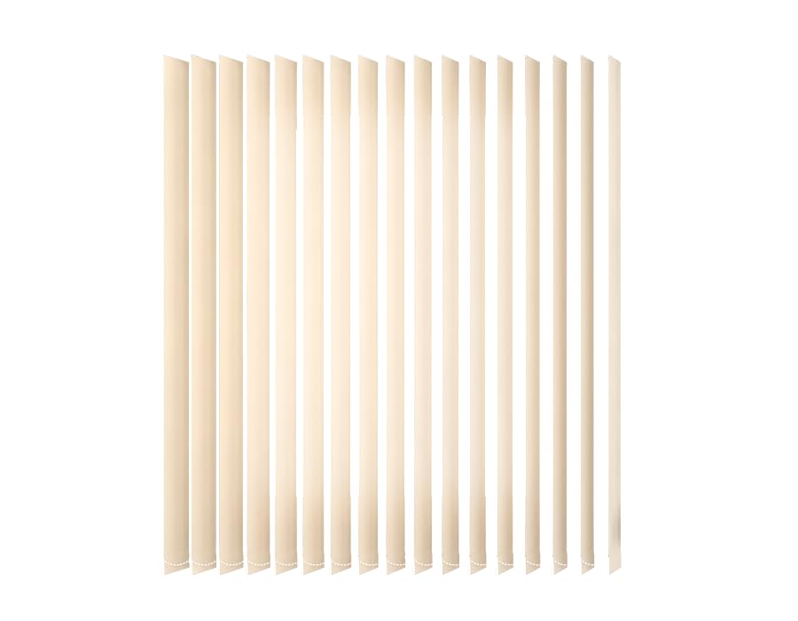 Lamella Di Ricambio Per Tende Verticali - 127x1300mm, Con Peso, Gancio E Catena, Colore Albicocca - Foto 3