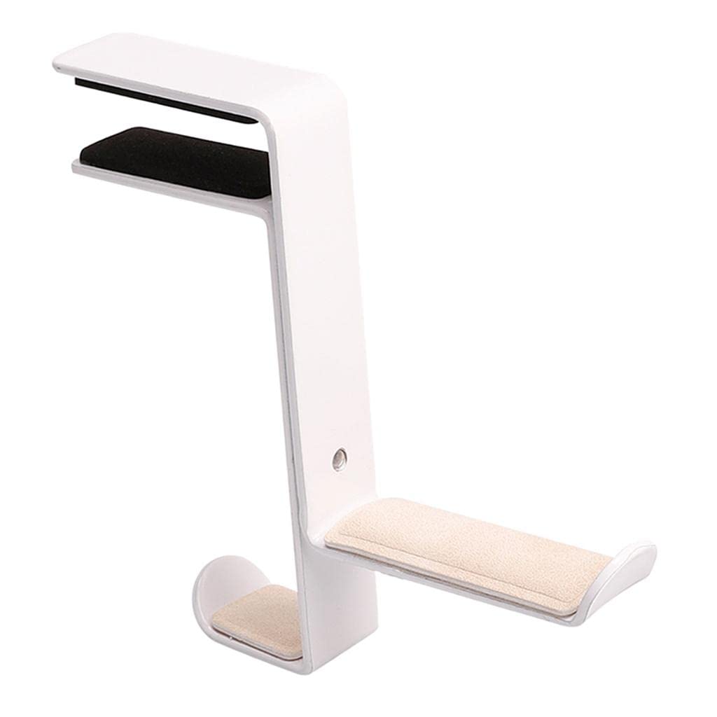 Headphone Stand Hanger Hook Headset Clever Under Desk W Curved End White Aheadphone Parts Accessories Portable Audio Headphones Consumer-image-14