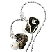 KZ ZAS In Ear Monitor,Auriculares In-Ear con Cable,In Ear Cascos Earphones Headphones con Conector de 3,5mm Profesionales para Música(Negro,sin Micrófono)