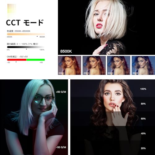 SOONPHO P13 撮影用 スティックライト RGBビデオライト LEDチューブライト フルカラー 2500-8500K色温度 FXモード 記憶機能 4000mAh充電式 マグネット搭載 卓上スタンド 日本語説明書付き 【2本セット/29CM】